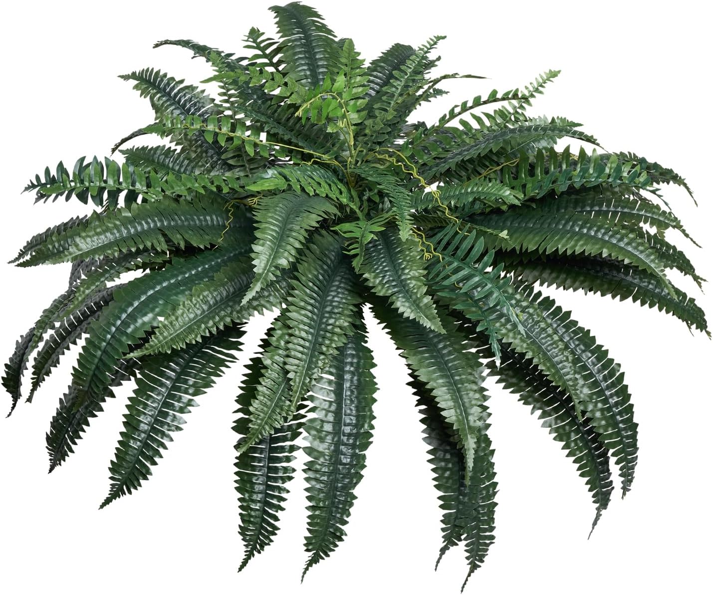VEVOR Artificial Ferns 2 Pcs, 47 Inch Large Artificial Boston Ferns Plants, Faux Fern with 50 Branches, Artificial Plants Large for Outdoors/Indoor Home, Office,Garden (Flowerpot Unincluded)